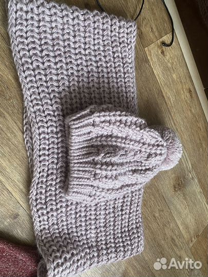 Комплект шапка и снуд женский