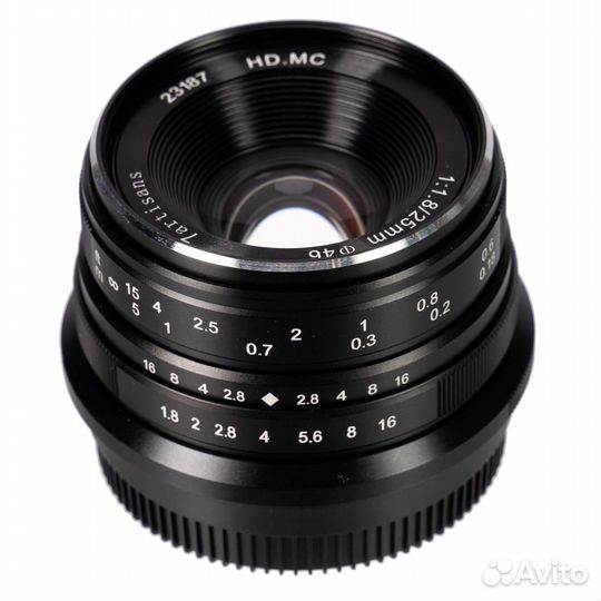 Объектив 7artisans 25mm F1.8 Fuji X, черный