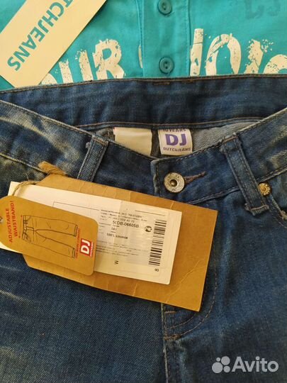 Джинсы и футболка на мальчика р140, новые