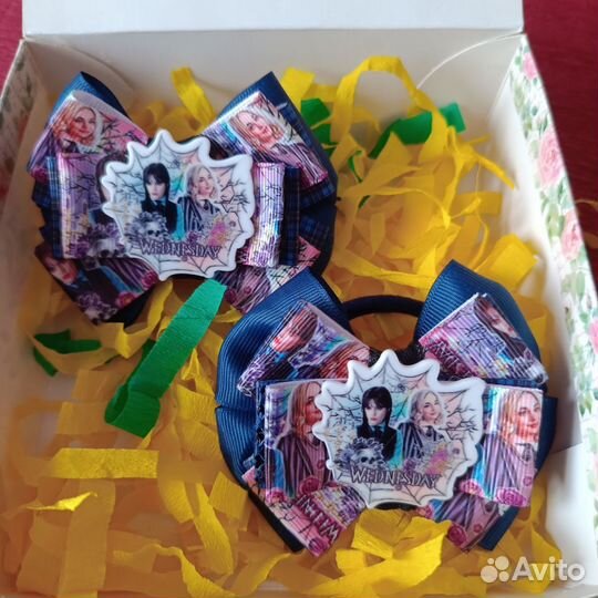 Бантики для волос ручной работы