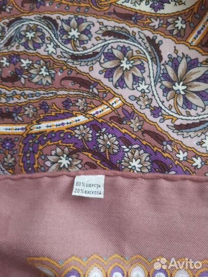 Павловопосадский платок шерсть