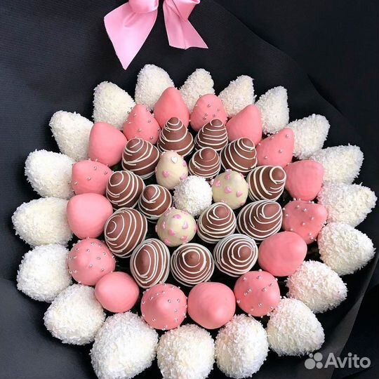 Букет клубники в шоколаде