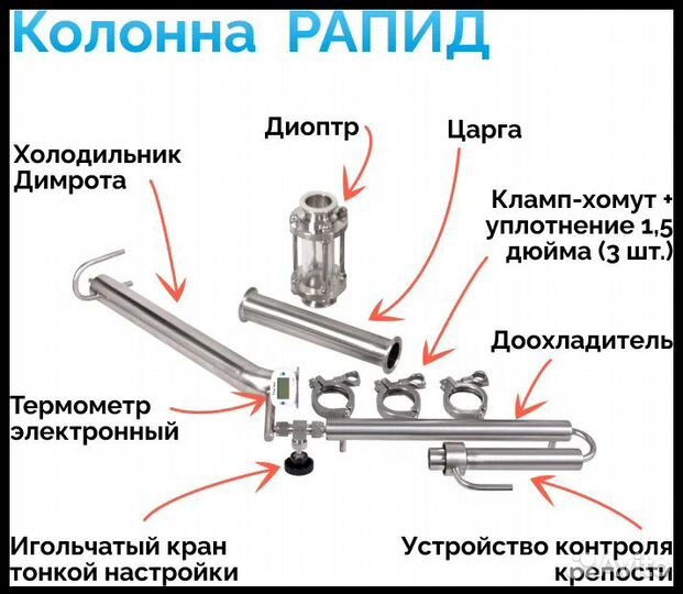 Бражная колонна, ректификационная, пленочная колон