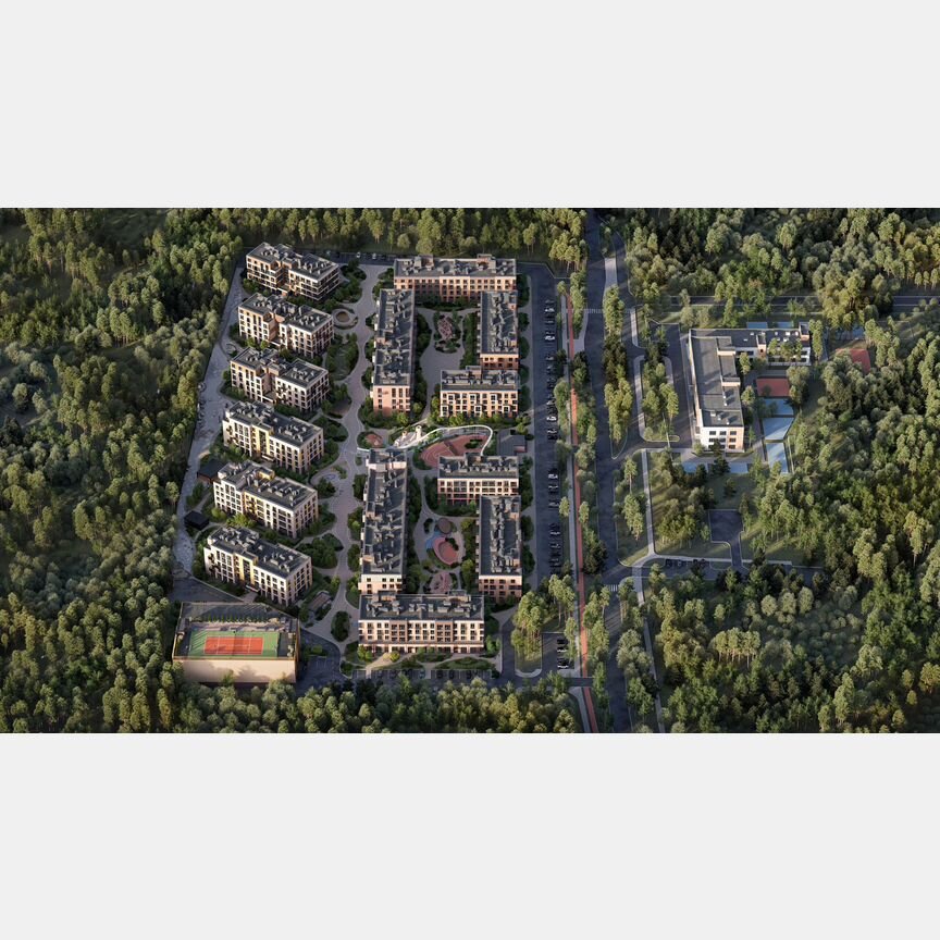 2-к. квартира, 62,2 м², 1/4 эт.