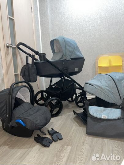 Коляска Adamex Reggio 3 в 1 идеальное состояние