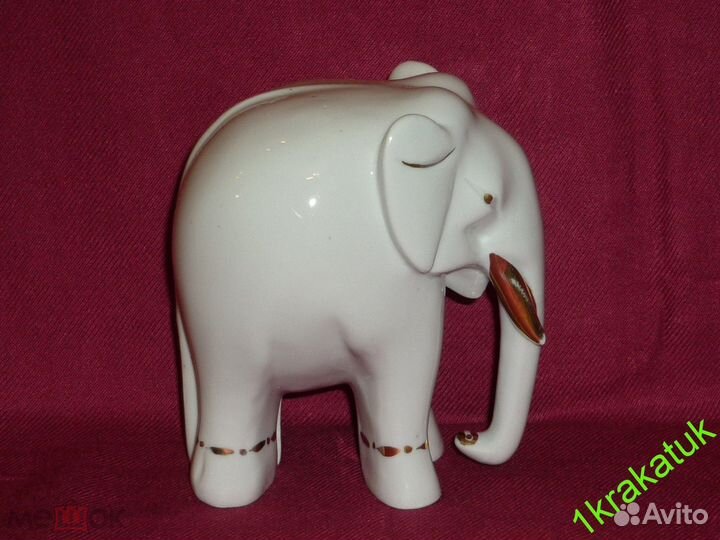 Слон белый. 12,5 см. лфз. Целый