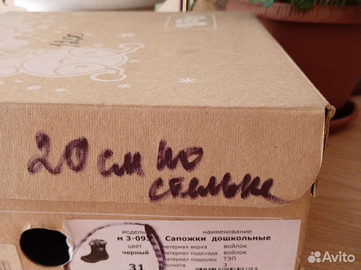 Сапожки зимние