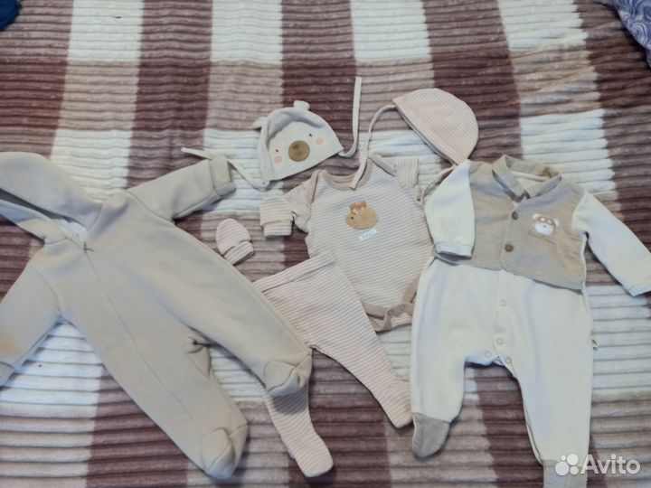 Вещи пакетом для мальчика от 56 до 74