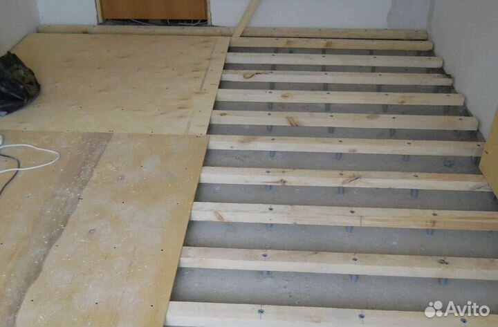 Ремонт полов деревянном доме