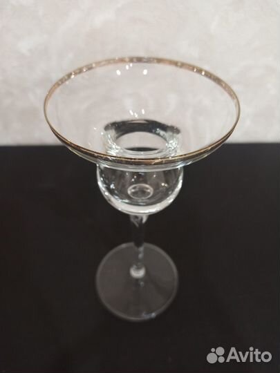 Подсвечник из богемского стекла.Чехия