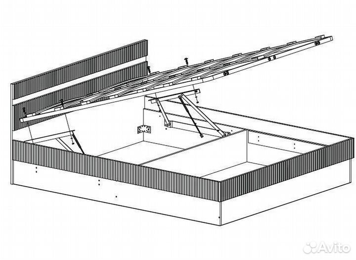 Кровать с подъемным механизмом 160х200