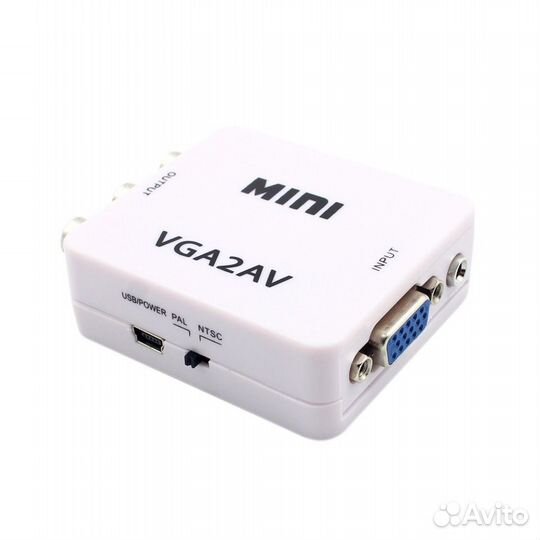 Мини преобразователь видеосигнала с VGA на AV(3RCA