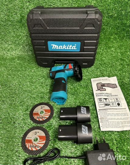 Мини ушм болгарка makita 75мм в кейсе