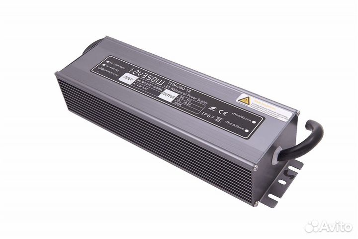 Блок питания влагозащищенный, 350W, 12V
