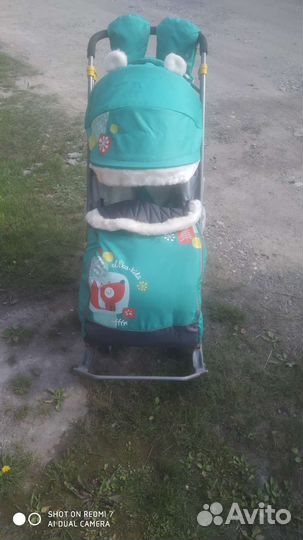 Санки коляска nika