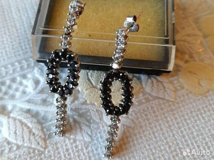 Серьги гвоздики серебро 925