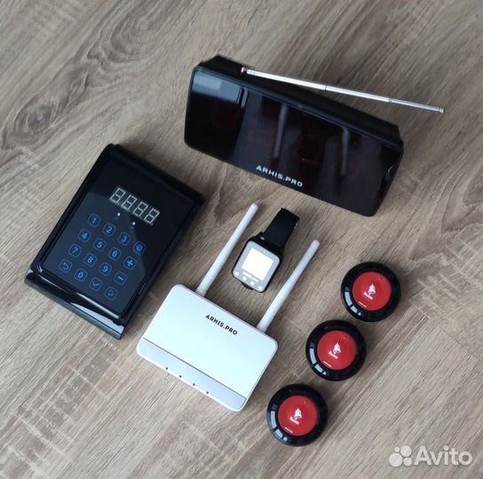 Кнопка вызова персонала, часы, табло, пуль, репите