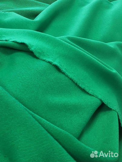 Ткань футер зелёный