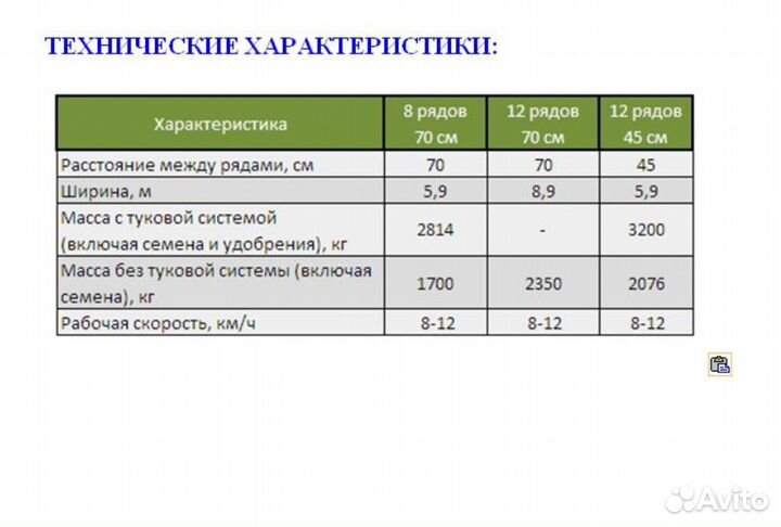 Сеялка Техника-Сервис Тс-M 8000А, 2024