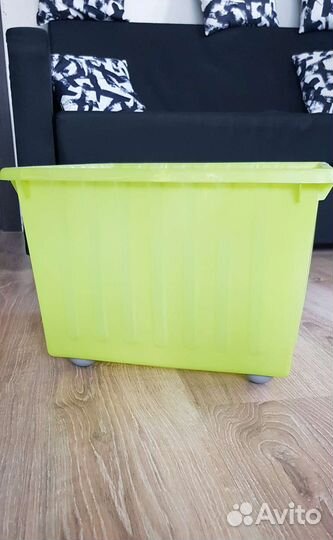 Контейнер/ящик для игрушек на колёсах Vessla IKEA