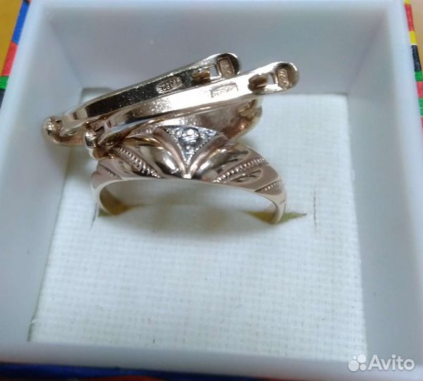 Комплект винтаж фианит серебро зв 925 пр СССР