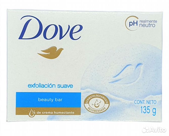 Dove Мыло Нежное Отшелушивающее, 135 гр