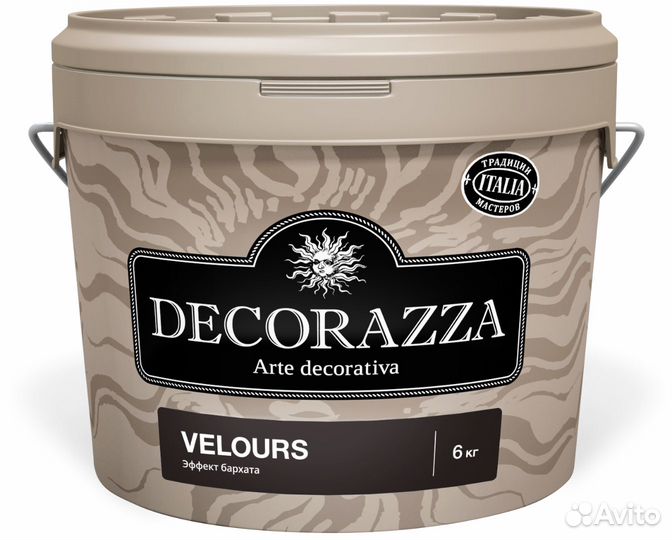 С эффектом бархата Decorazza Velours 1,2 кг