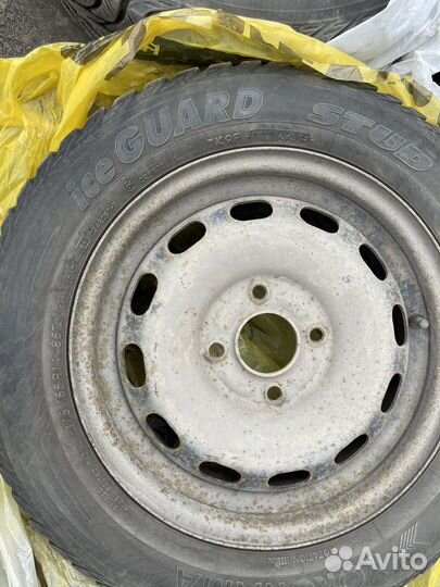 Колеса r 14 зимние 4 штуки