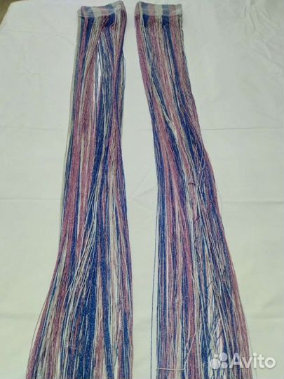 Шторы нитяные кисея. Радуга с люрексом