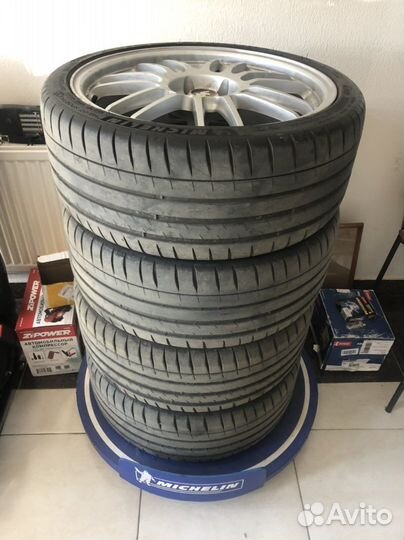 Диски r19 Volk rays RE30 c резиной Michelin