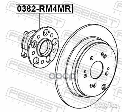 Ступица колеса зад прав/лев 0382RM4MR Febest