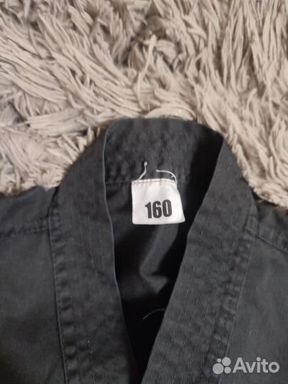 Добок для тхэквондо чёрный 160