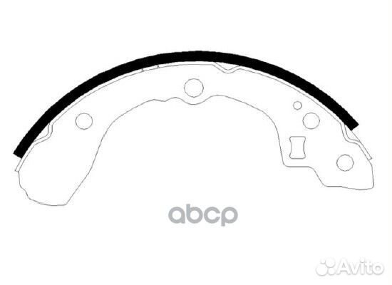 Колодки тормозные барабанные KIA: sephia 93-94