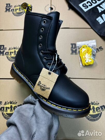 Dr. Martens 1460 Black с мехом