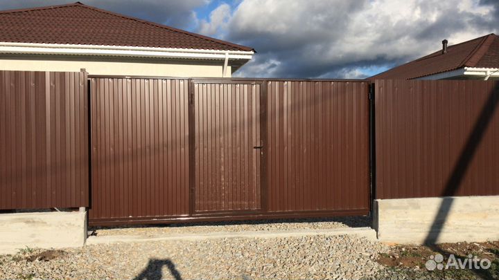 Откатные ворота под ключ