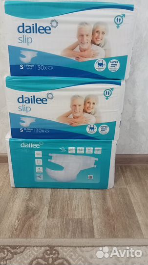 Подгузники dailee slip размер S