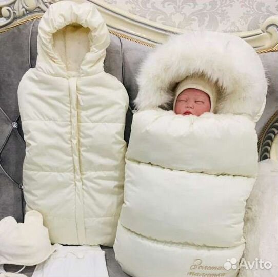 Зимний конверт для новорожденных