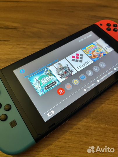 Nintendo switch прошитая (полный комплект)