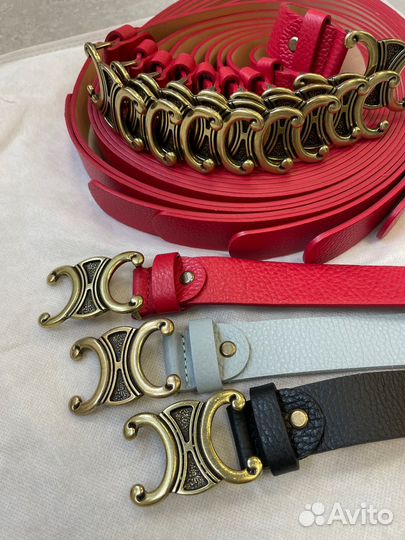 Ремень женский натуральная кожа италия