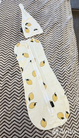 Пеленальный кокон и шапочка