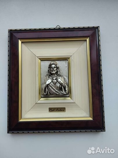 Итальянский барельеф винтаж Иисус Христос