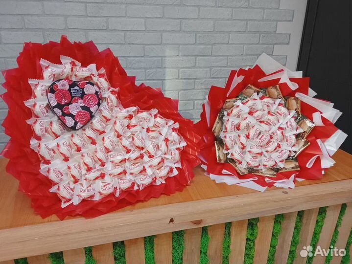 Сладкий букет из конфет