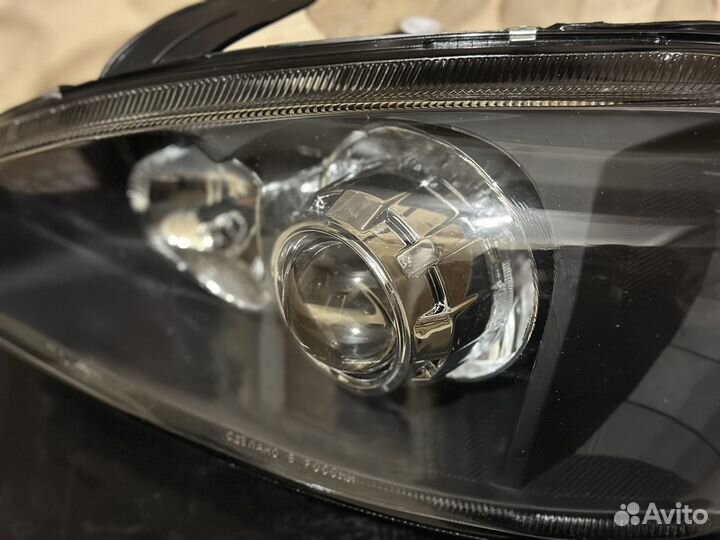 Фары Лада Калина линза Black