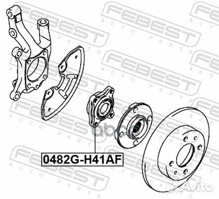 К-т подш.ступ.перед. Mitsubishi Minica 98