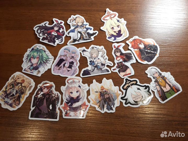 Наклейки genshin impact