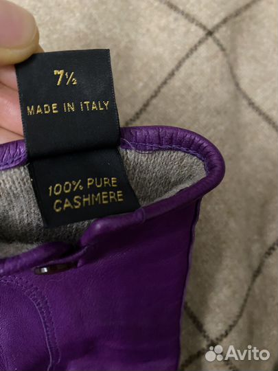 Перчатки restelli италия кожа кашемир
