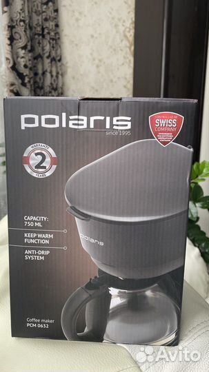 Кофеварка капельная новая