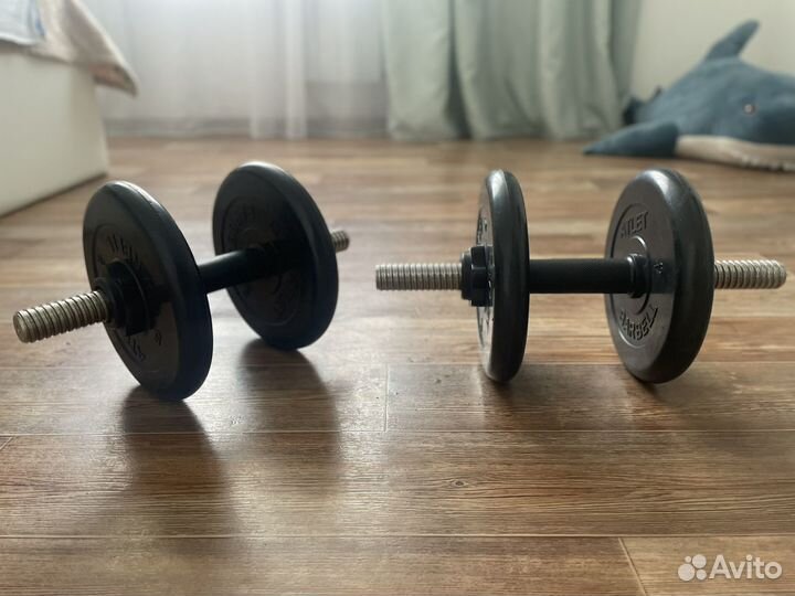 Гантели, разборные, обрезиненные