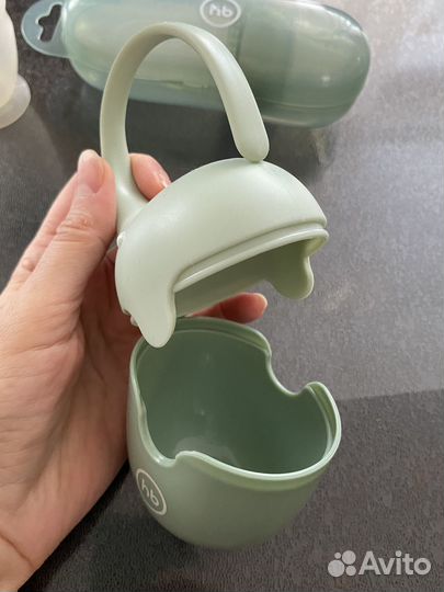 Ложечка, футляр и ниблер Happy baby