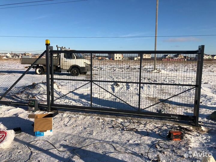 Откатные ворота под ключ